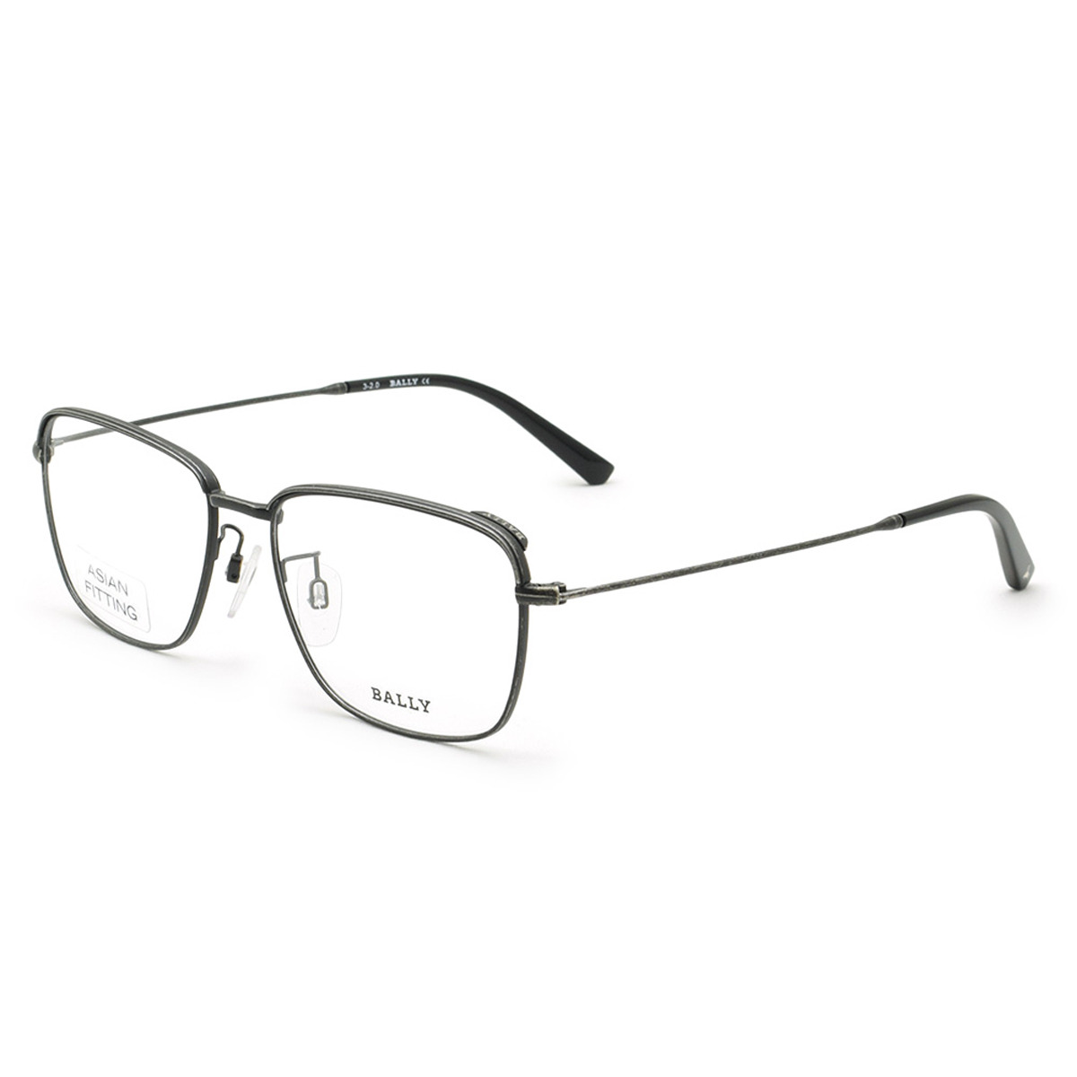バリー BALLY フレーム メガネ 眼鏡 フレームのみ ノーズパッド BY5047-H/V 009 54 アイウェア EYEWEAR スクエア型 オプティカルフレーム メンズ レディース ユニセックス マットブラック|Salada Bowl-おしゃれブランド通販