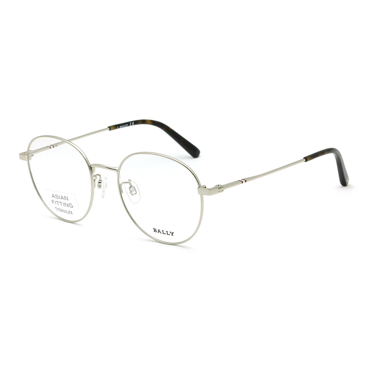 バリー BALLY フレーム メガネ 眼鏡 フレームのみ ノーズパッド BY5062-D/V 016 52 アイウェア EYEWEAR ラウンド型 オプティカルフレーム メンズ レディース ユニセックス シルバー｜Salada Bowl-おしゃれブランド通販