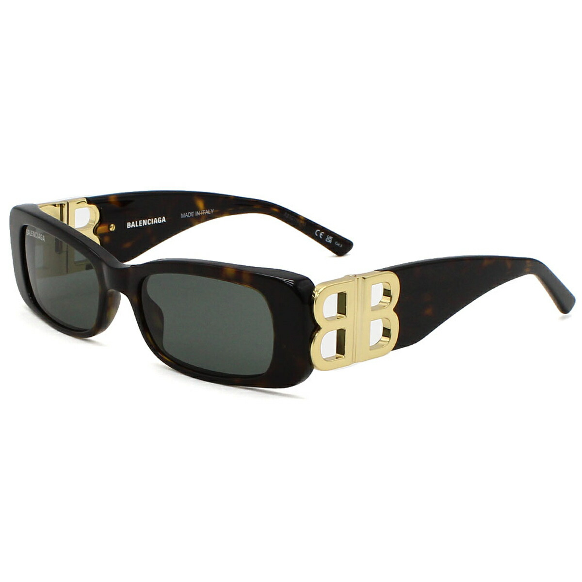 バレンシアガ BALENCIAGA 黒眼鏡 世界的相応う アイウェア UV撥ねのける 真四角 BB0096S-002 メンズ レディース ユニ一発やる ハバナ+緑であること 国内定め事品