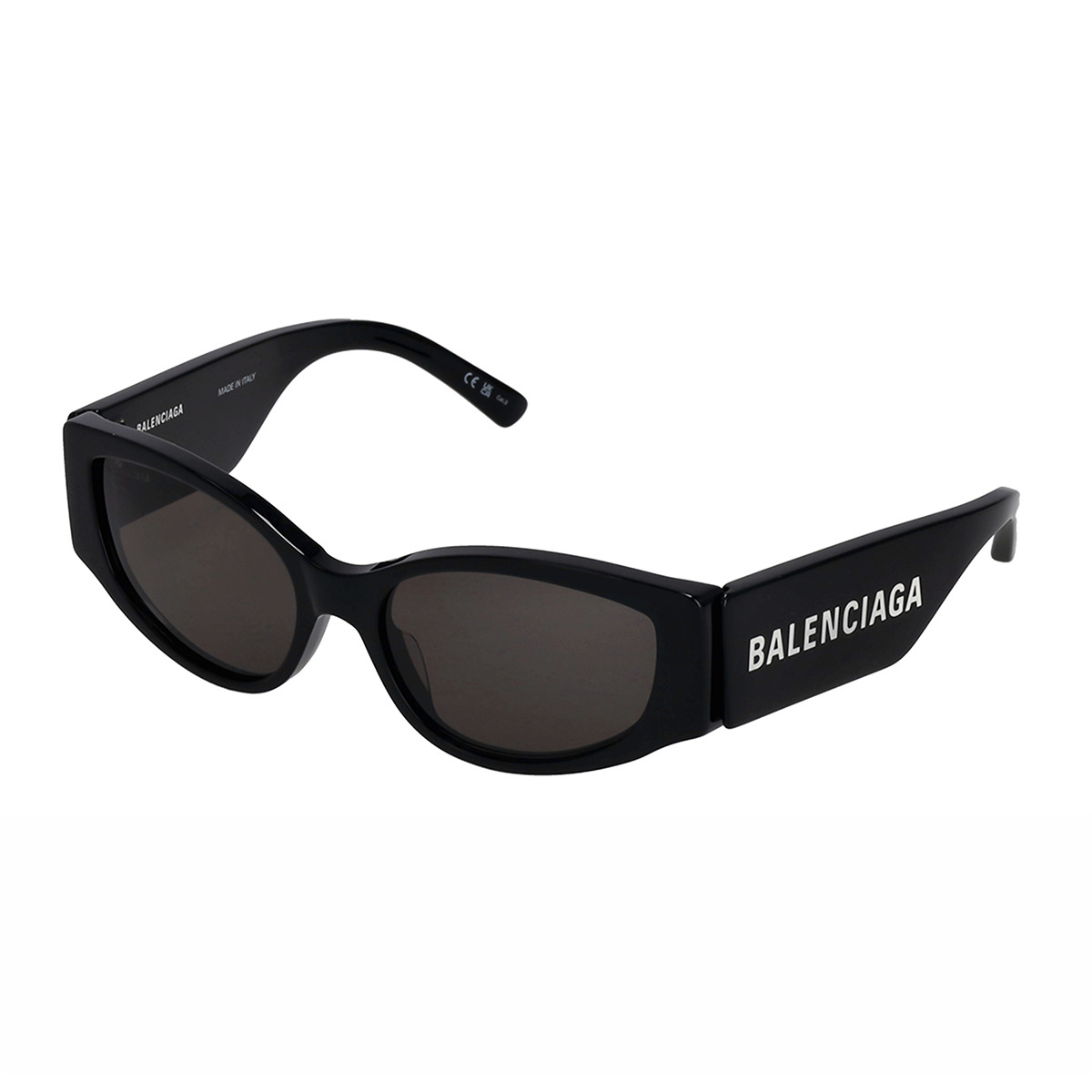 バレンシアガ BALENCIAGA サングラス アイウェア UVカット キャットアイ BB0258S-001 レディース ブラック+グレー