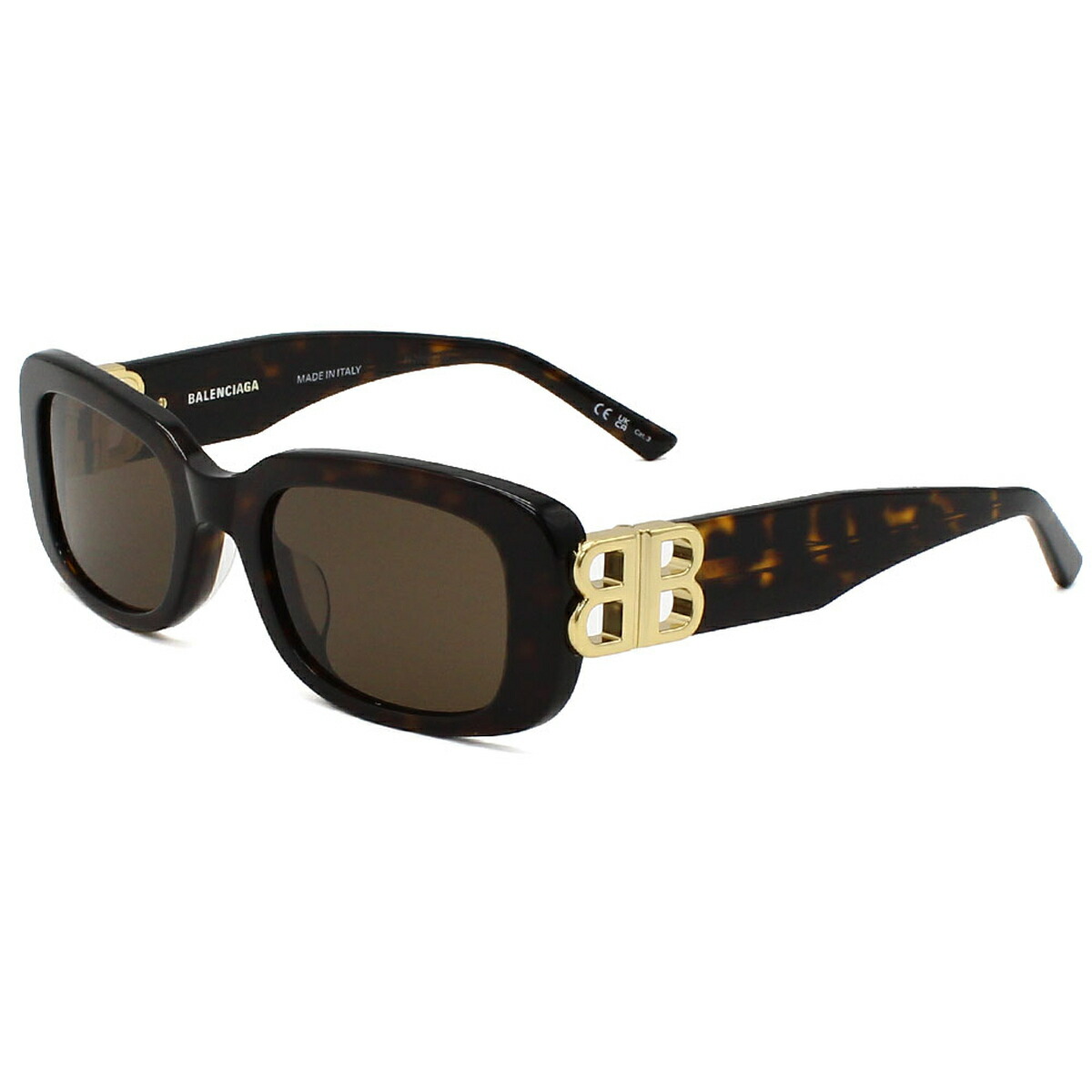 バレンシアガ BALENCIAGA 黒眼鏡 アジアン相応う アイウェア UV撥ねのける 真四角 BB0310SK-002 メンズ レディース ユニ一発やる ハバナ+赤銅色 国内定め事品