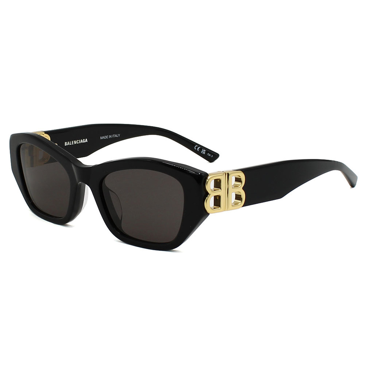 バレンシアガ BALENCIAGA サングラス アジアンフィット アイウェア UVカット バタフライ BB0311SK-001 メンズ レディース ユニセックス ブラック+グレー