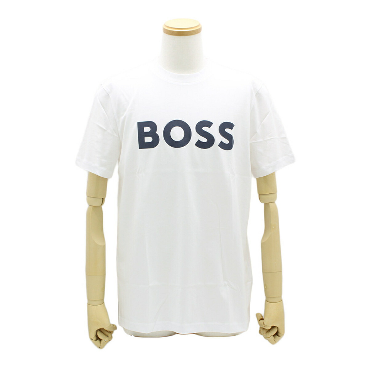 ヒューゴ・ボス HUGO BOSS 半袖 ティーシャツ ラバープリントロゴ 50481923-100 メンズ 白いこと 外国で定まり品