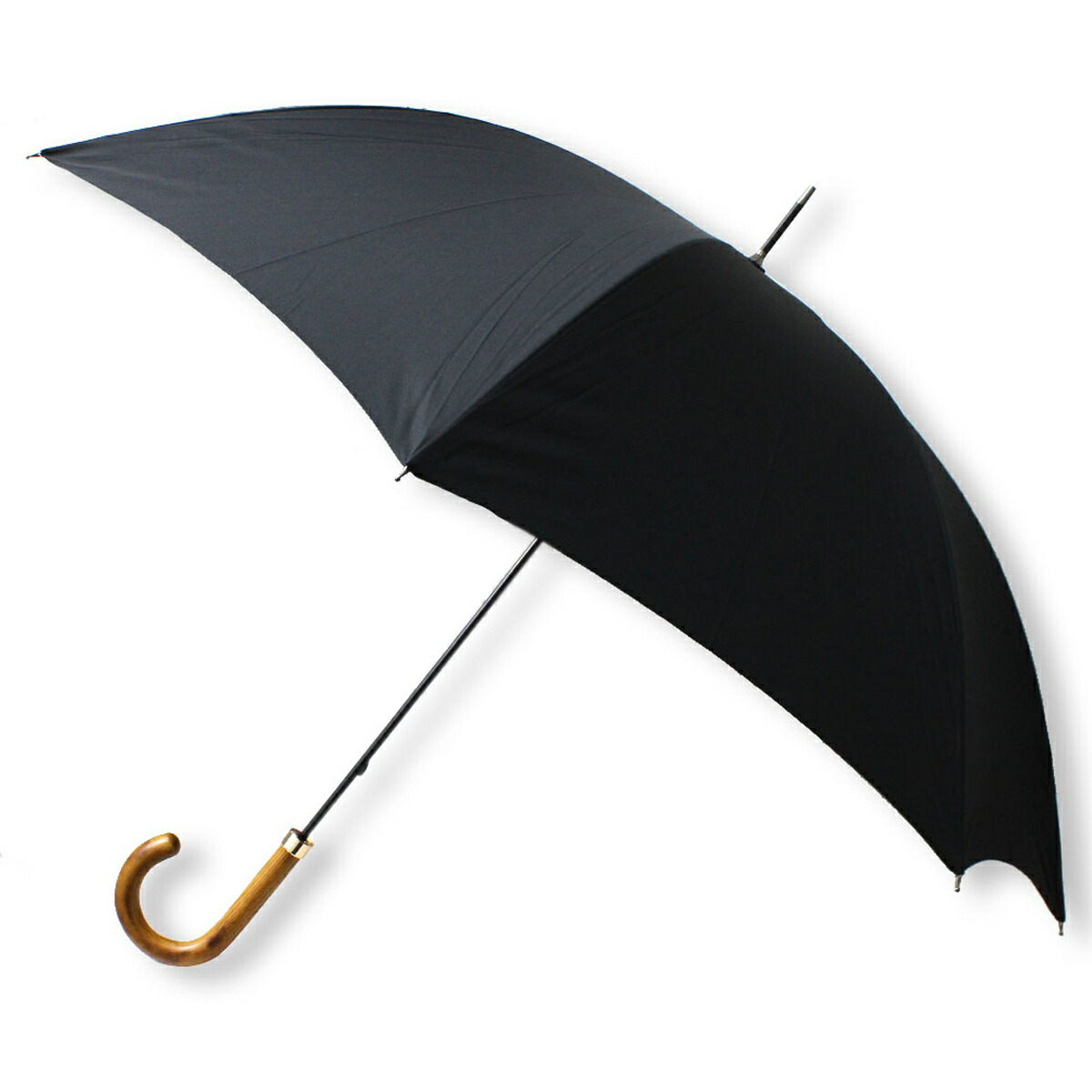 フォックスアンブレラズ Fox Umbrellas 長傘 雨具 ブランド名傘 GM1 HARDWOOD MEDIUM BROWN HANDLE BLACK レディース メンズ ユニ一発やる 黒いこと+ミッドブラウン 外国で定まり品