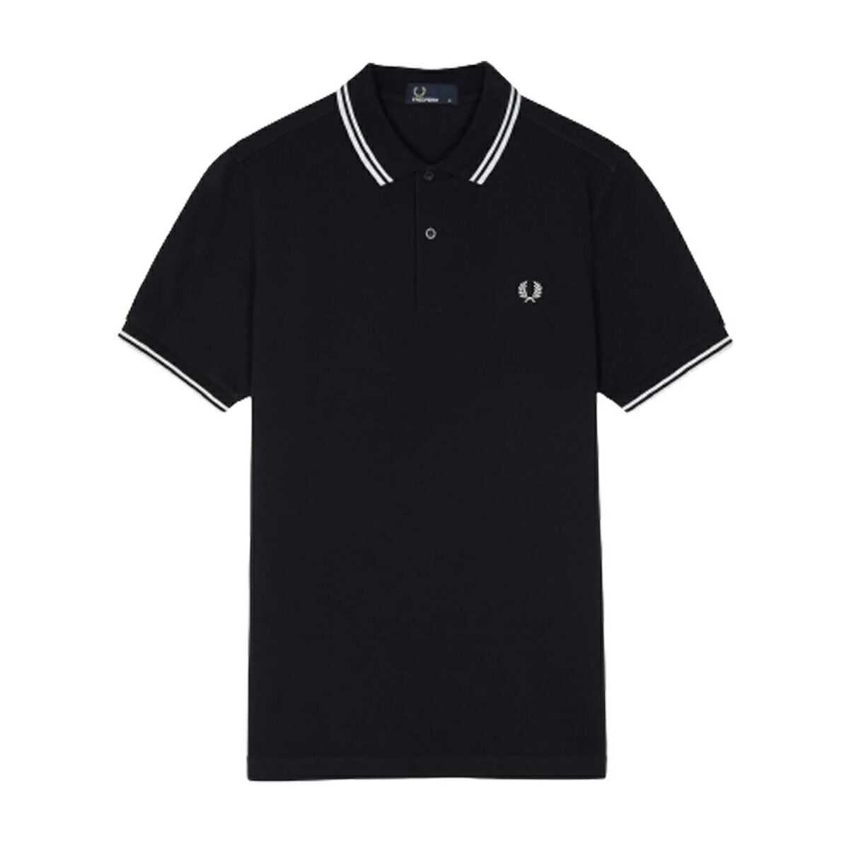 フレッドペリー FRED PERRY ポロシャツ 半袖 ティップライン レギュラーフィット コットンピケ ロゴ 刺繍 定番 M3600 238 メンズ レディース ユニセックス ネイビー+ホワイト
