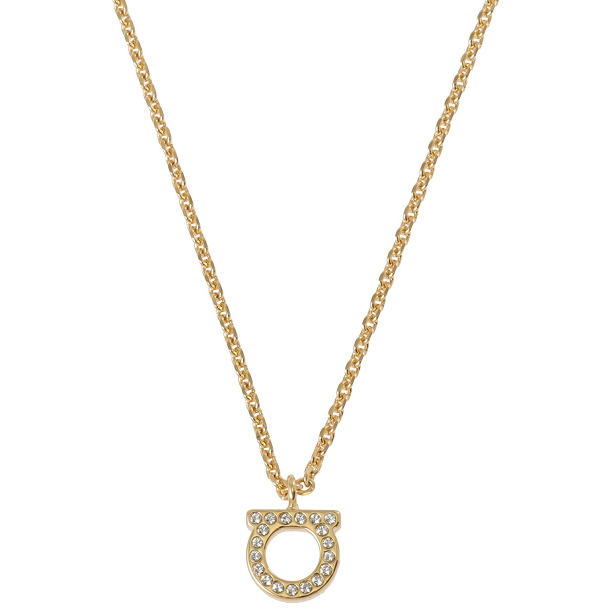 サルバトーレ フェラガモ Salvatore Ferragamo ネックレス ペンダント アクセサリー ガンチーニ 760131 696654 クリスタル CRYSTAL ORO GIOV ゴールド|Salada Bowl-おしゃれブランド通販