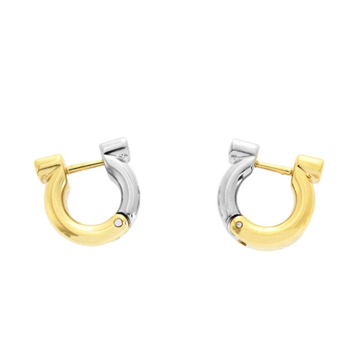 サルバトーレ フェラガモ Salvatore Ferragamo ピアス アクセサリー 760583 755757 EAR GANFUT P PALLADIO/ORO ゴールド+シルバー｜Salada Bowl-おしゃれブランド通販