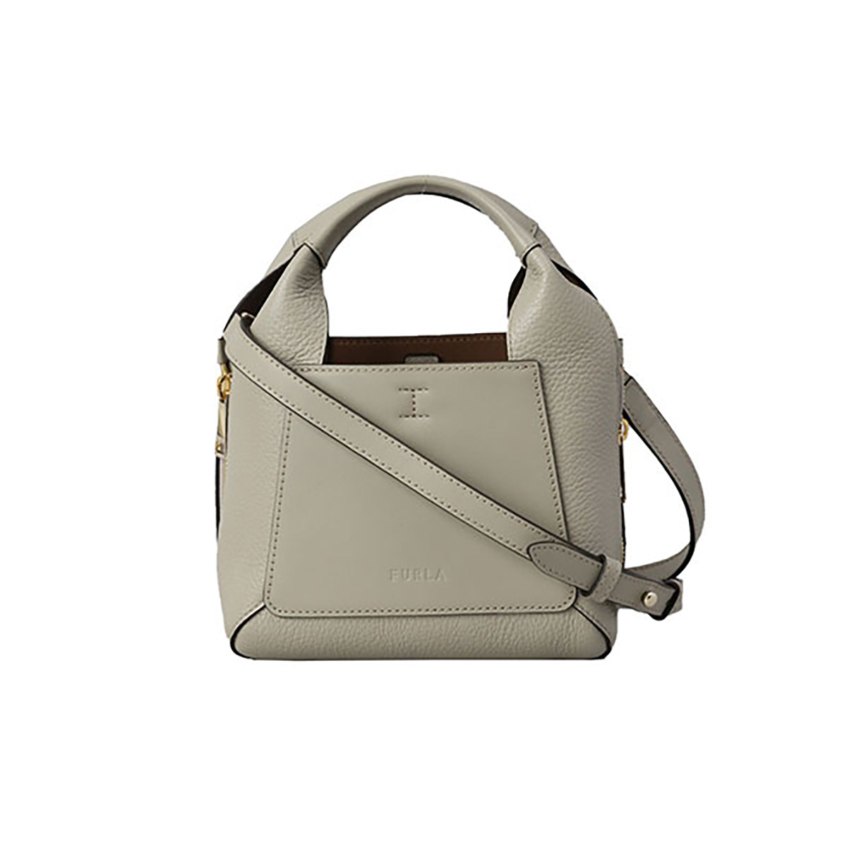 フルラ FURLA バッグ ハンドバッグ ミニトート 斜めがけバッグ ショルダーバッグ WB00583 BX0181 2154S FURLA GILDA MINI TOTE ギルダ MARMO c+MARSHMALLOW グレージュ系