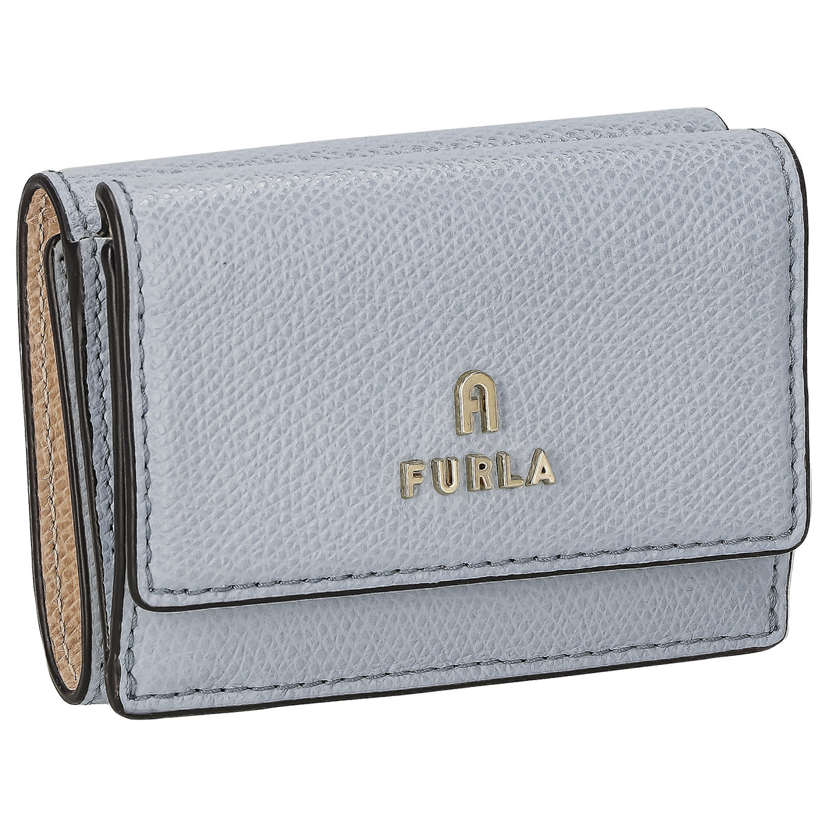 フルラ FURLA 紙入れ 三つ折り紙入れ 折りたたみ紙入れ ミニ紙入れ パウダーコンパクト P00318 ARE000 0867S レディース ともし火青み系