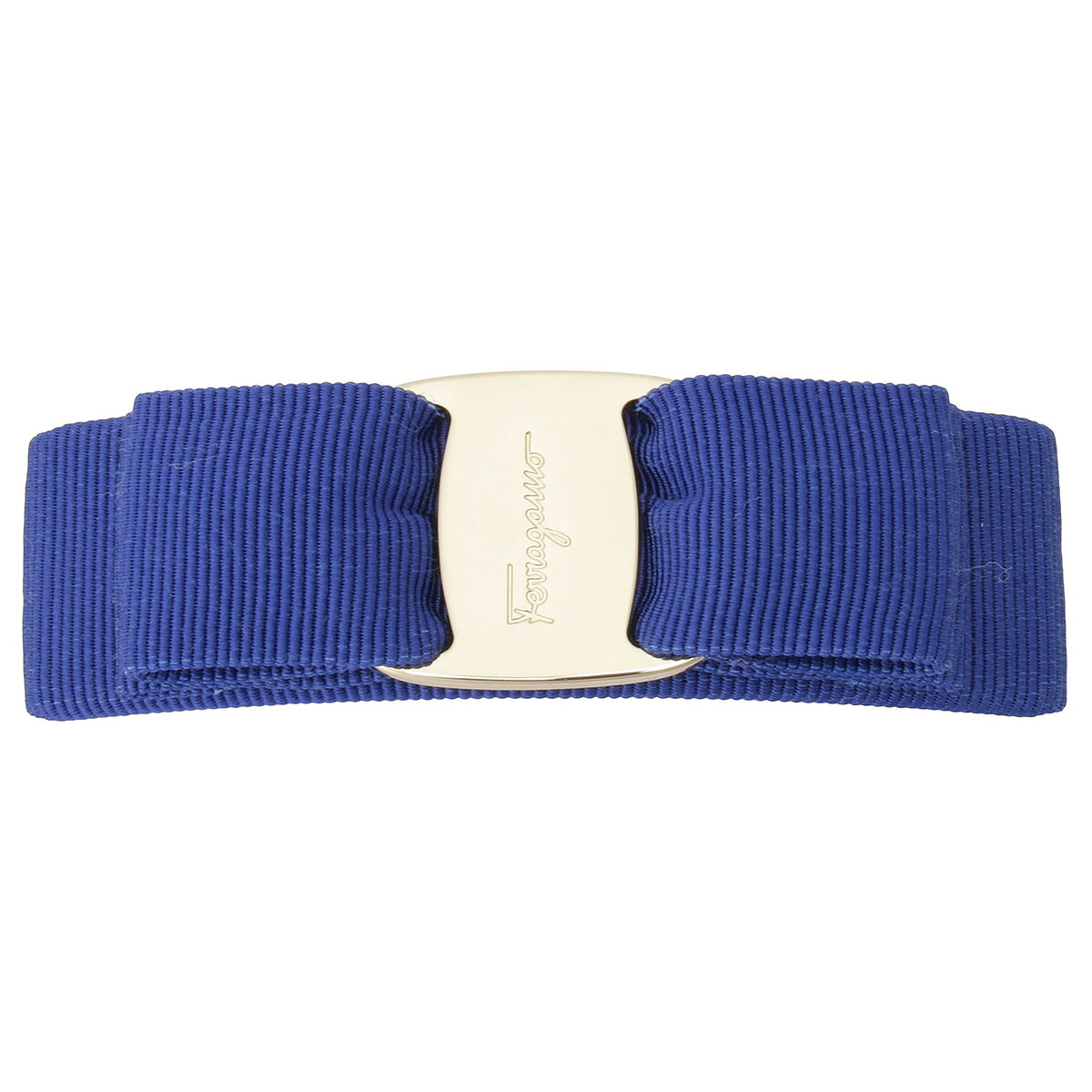 フェラガモ Ferragamo バレッタ ヘアアクセサリー ヘアクリップ 髪留め 765361 342019 111 ahfr00054l VARA BOW HAIR CLIP ヴァラ リボン LAPIS ブルー+ゴールド