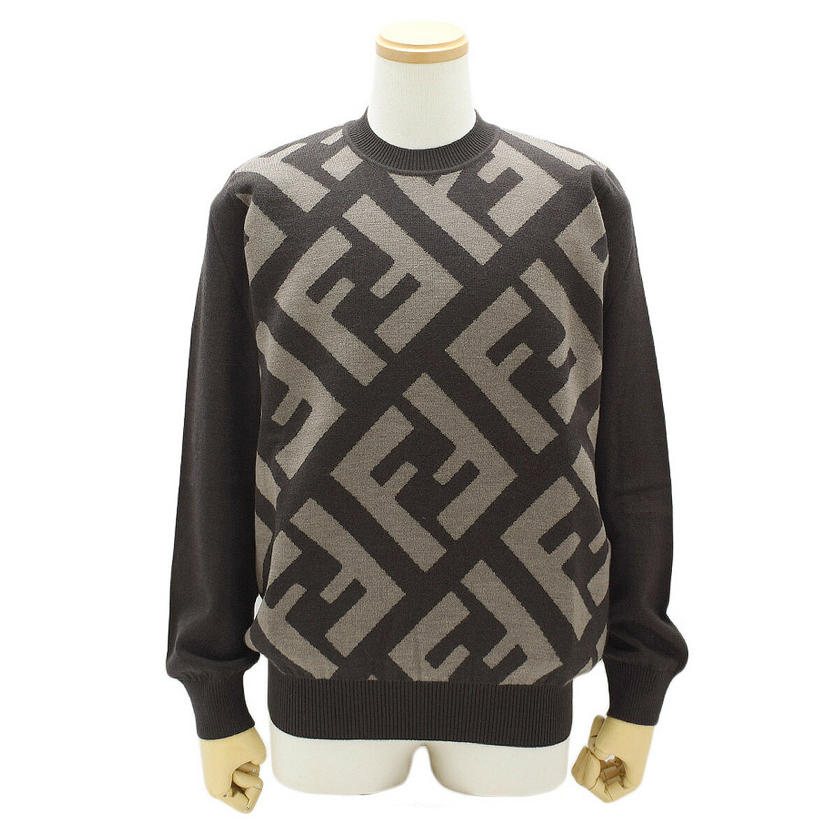 楽天市場】フェンディ FENDI FFモチーフ ニットセーター クルーネック
