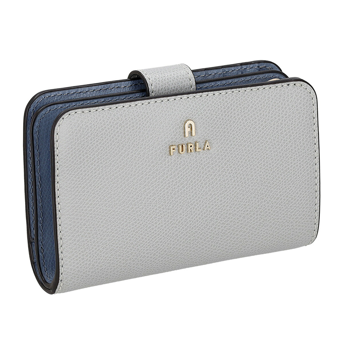 フルラ FURLA 紙入れ 二つ折り紙入れ 折りたたみ紙入れ 御釣り入れ付き添い人 WP00314-ARE000 4351S レディース 薄墨色+青味 本革 なめし革