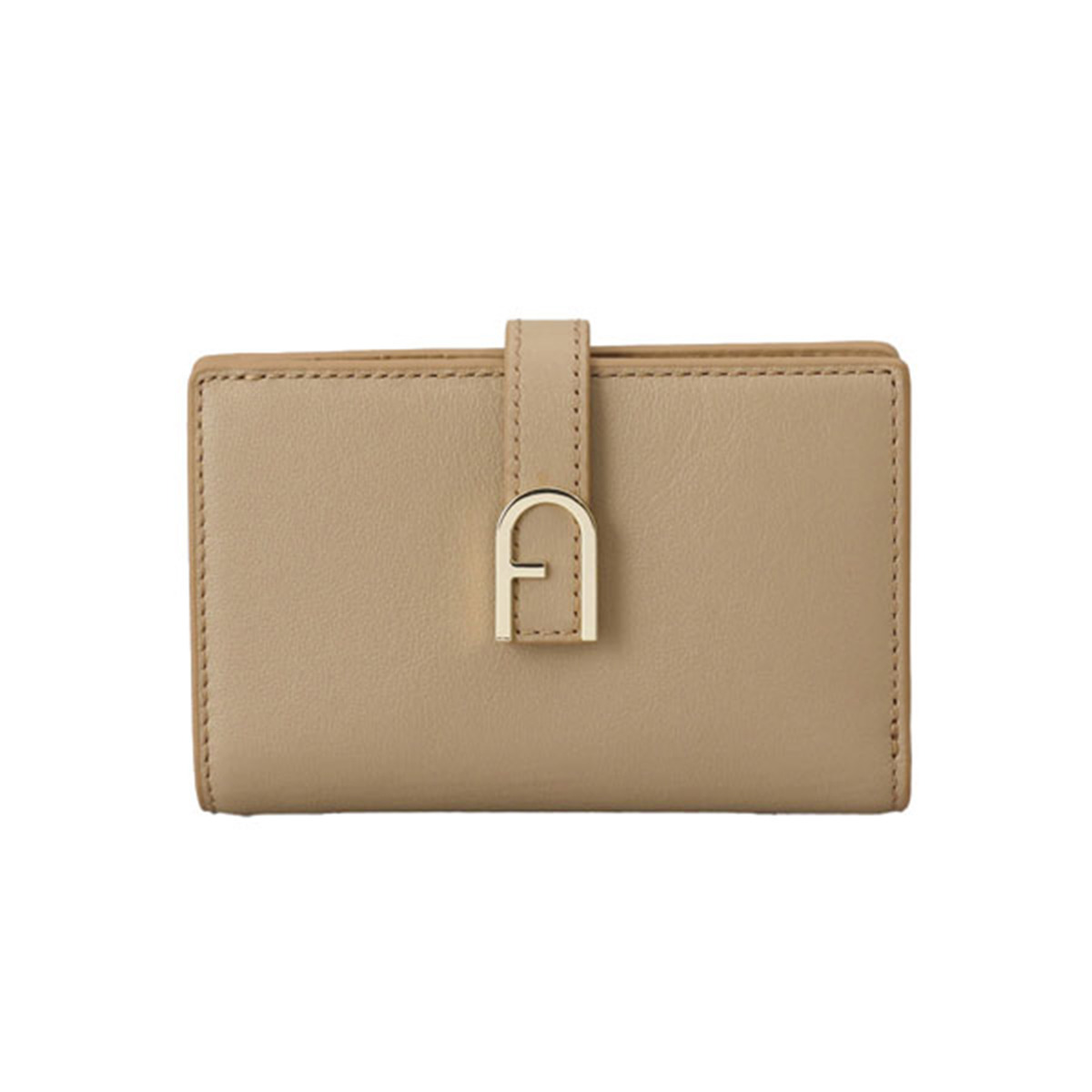 フルラ FURLA 紙入れ 二つ折り紙入れ 折りたたみ紙入れ WP00401 BX2045 1257S FURLA FLOW M COMPACT WALLET 流れ GREIGE ベージュ系