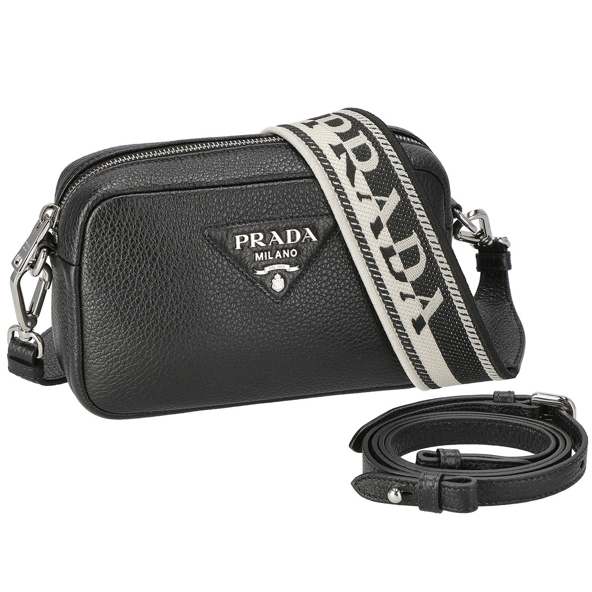 PRADA ショルダーバック プラダ PRADA バッグ ショルダーバッグ レザー トライアングル