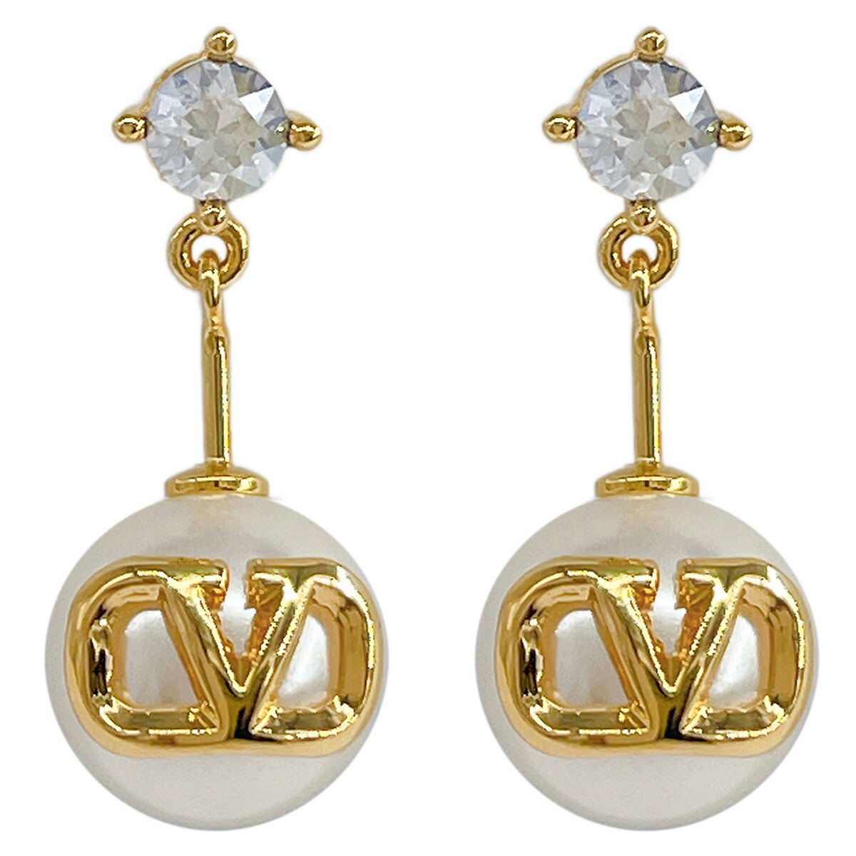 VALENTINO ピアス J0W80 HJY パール クリスタル ヴァレンティノ VALENTINO VALENTINO ピアス J0W80 HJY パール