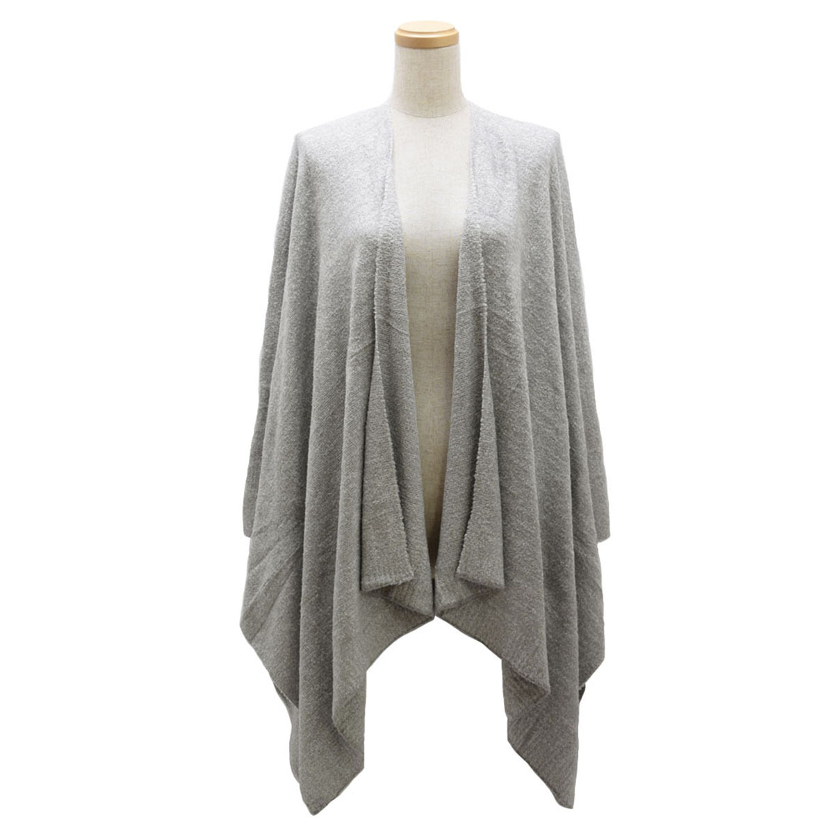 ベアフットドリームズ BAREFOOT DREAMS ショール ストール ルームウエア 部屋着 B455-HE-124-00 レディース HEATHERED PEWTER/PEARL ライトグレー系|Salada Bowl-おしゃれブランド通販