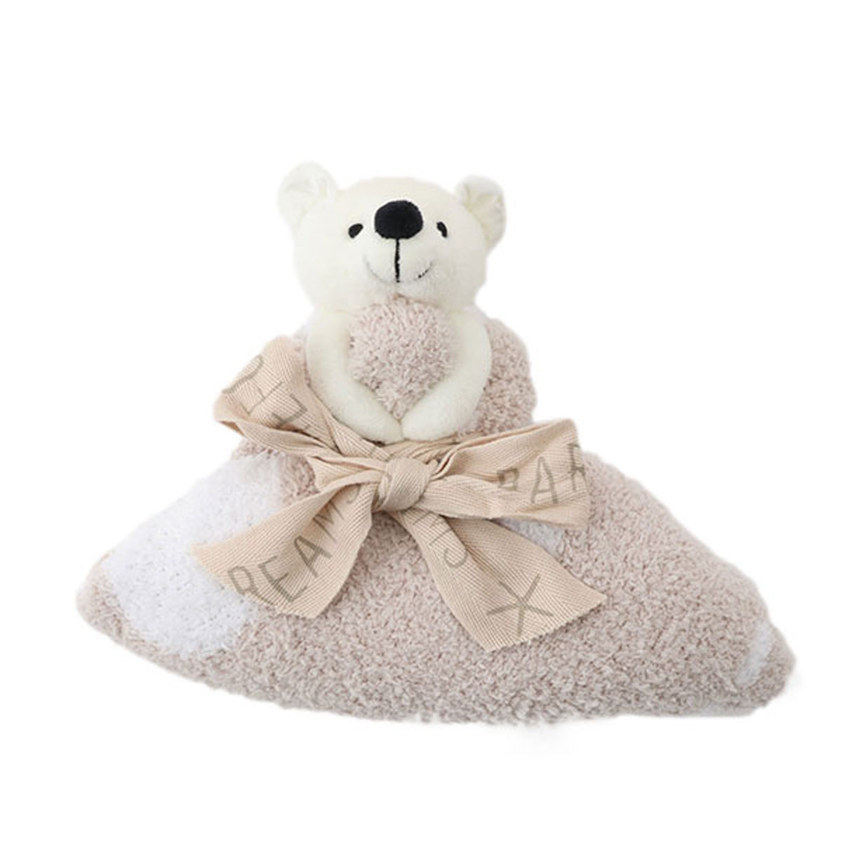 【百貨店SALE客体商いもの】ベアフットドリームズ BAREFOOT DREAMS もの言う花用 毛布 ひざ掛け B530 BEAR ベア COZYCHIC DREAM BUDDIE コージーシック ベージュ+白いこと系