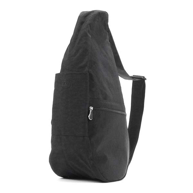 輝く高品質な ヘルシーバックバッグ Healthy Back Bag ボディバッグ ワンショルダーバッグ リュック バックパック 斜めがけバッグ 斜め掛けバッグ テクスチャードナイロン Mサイズ ブラック 黒 M レディース メンズ ブランド ママ ヘルシーバックバッグ アウトドア 斜