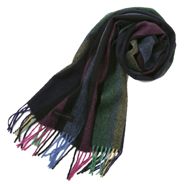 ポールスミス Paulsmith メンズ マフラー ショール マルチストライプ Atxd 653d S990 97 買取り実績