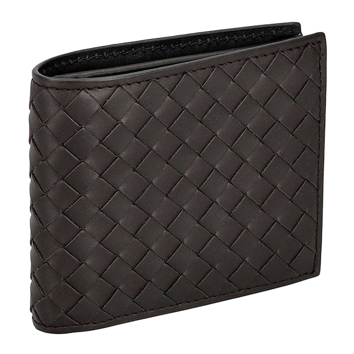 ボッテガヴェネタ BOTTEGA VENETA 紙入れ イントレチャート 二つ折り紙入れ 折りたたみ紙入れ 御釣り入れ付き添い人 193642 V47W1 2008 メンズ 赤銅色 本革 なめし革