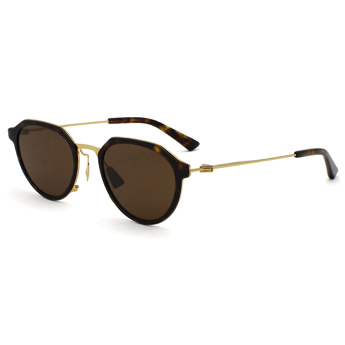 ボッテガヴェネタ BOTTEGA VENETA サングラス ノーズパット UVカット アイウェア クラウンパント BV1331S-002 メンズ レディース ユニセックス ハバナ+ゴールド+ブラウン
