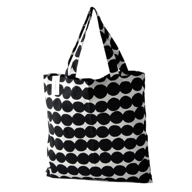Salada Bowl マリメッコ Marimekko Tote Bag Eco Book マリメッコ Marimekko Tote Bag Eco Book Rasymatto ラシィマットドット Pattern Black White 068955 190