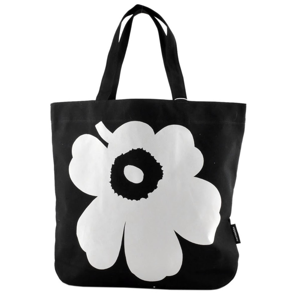 マリメッコ marimekko 御徒面子 トートバッグ 肩かけ御徒面子 047931 910 bbmm00380l TORNA WX UNIKKO 綿織物帆布 黒いこと+白いこと 北欧