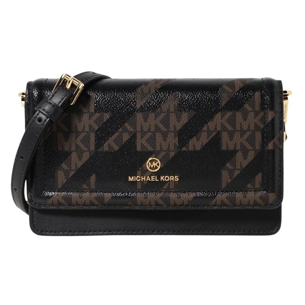 マイケルコース Michael Kors ショルダーバッグ 32F1GT9C5V 292 レディース ブラウン ブラック｜Salada Bowl-おしゃれブランド通販