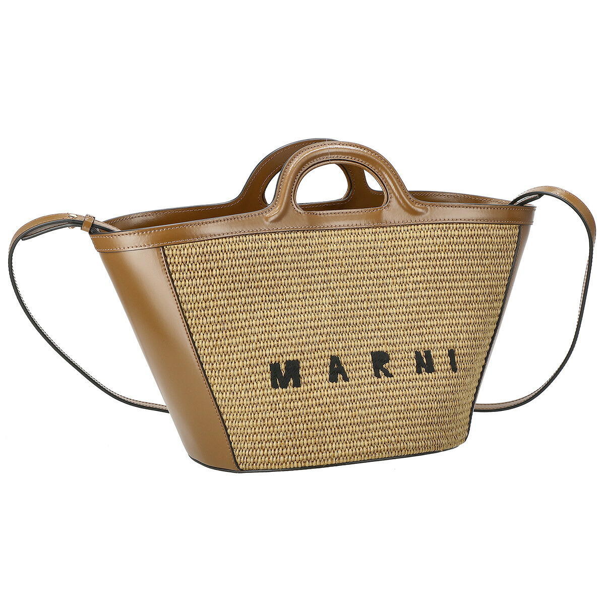 マルニ MARNI バッグ 2WAY ハンドバッグ ショルダーバッグ 肩掛けバッグ 斜め掛けバッグ BMMP0068Q0 P3860 00M50 編みバッグ レディース ブラウン｜Salada Bowl-おしゃれブランド通販