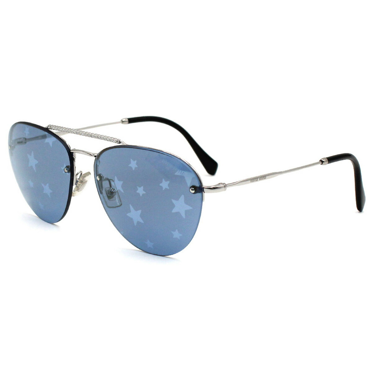 MIU MIU ミュウミュウ 0MU 04ZSF 1AB5S0 50 サングラス ミュウミュウ Miu Miu MIUMIU サングラス 0MU 03ZS オーバル