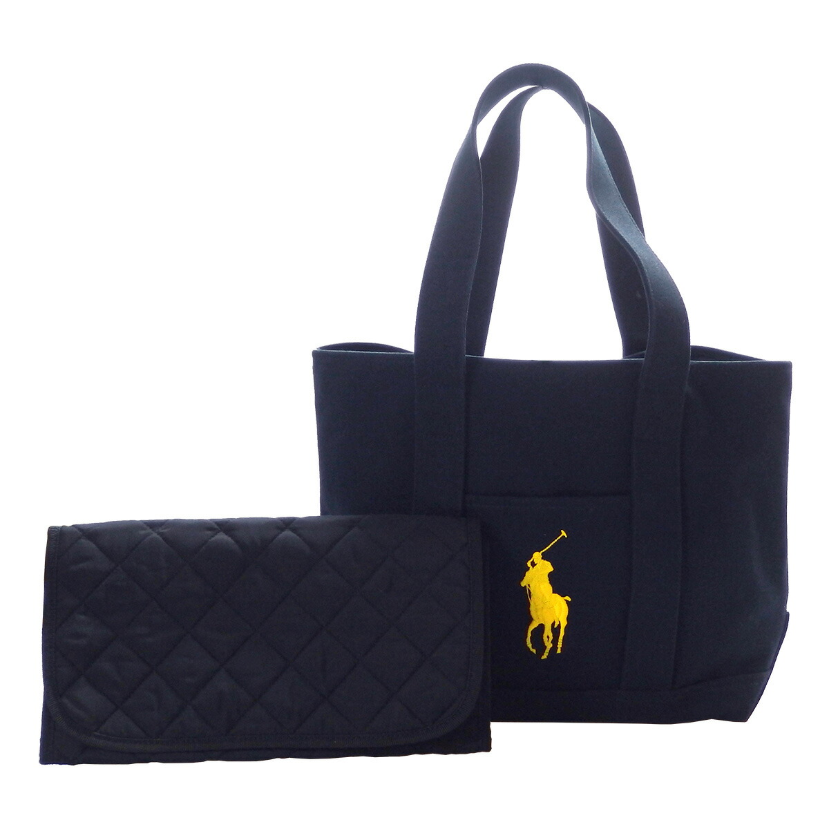 ラルフ ローレン Ralph Lauren キャンバス地マザーズバッグ おむつ替えシート付き ネイビー ママバッグ ギフト クリスマスプレゼント 出産祝い A4 大容量 cwrlcsal9t00127 048