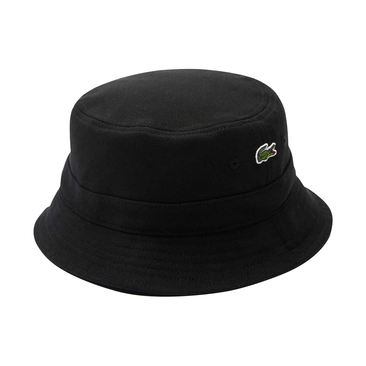 ラコステ LACOSTE バケットハット 綿 コットン ピケ 帽子 ハット 刺しゅう ワンポイント 小物 カジュアル RK2056 031 メンズ レディース ユニセックス ブラック