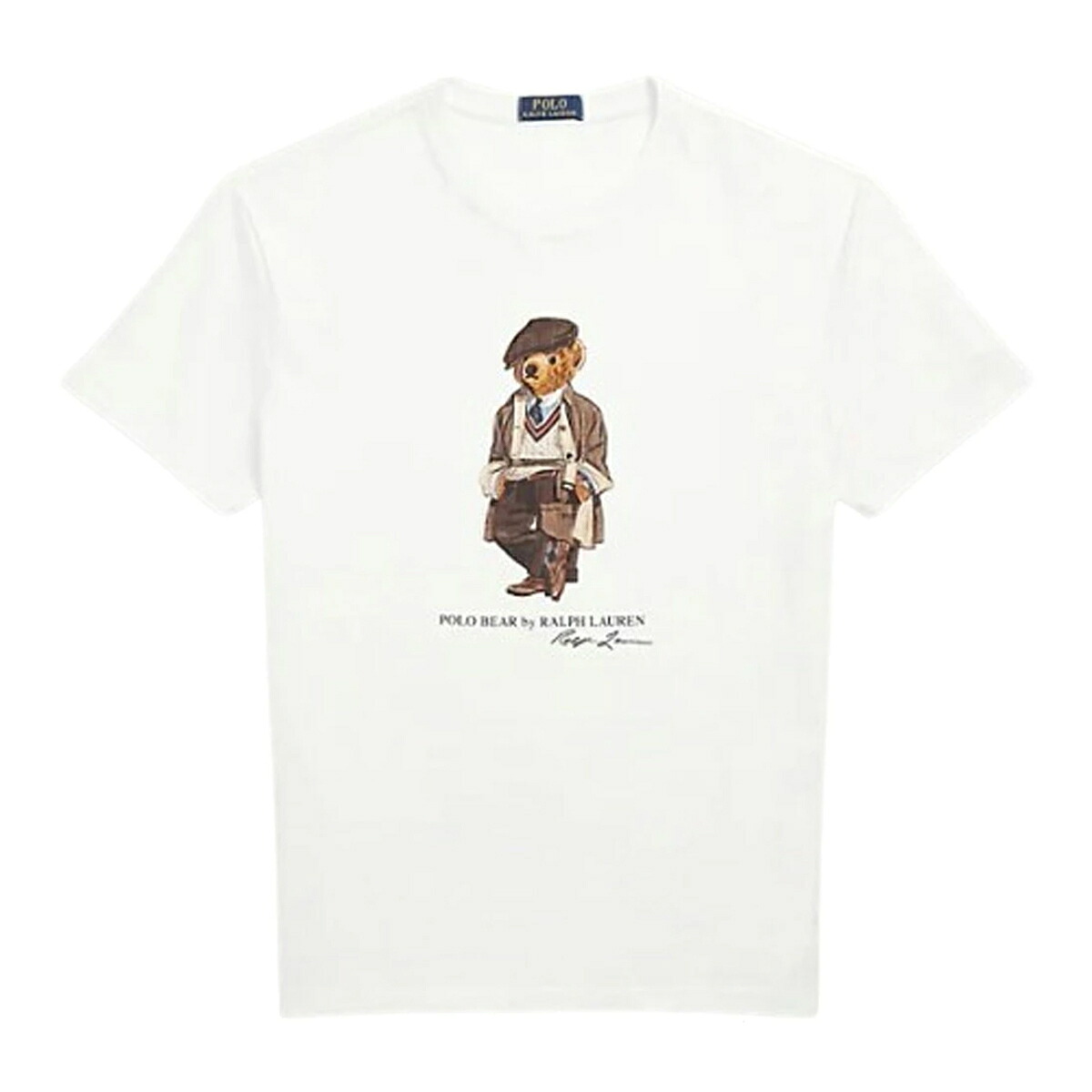 ラルフローレン Ralph Lauren Tシャツ 半袖 クルーネック コットン くま ポロベア ホワイト ギフト プレゼント 710P00085 001 メンズ ホワイト｜Salada Bowl-おしゃれブランド通販