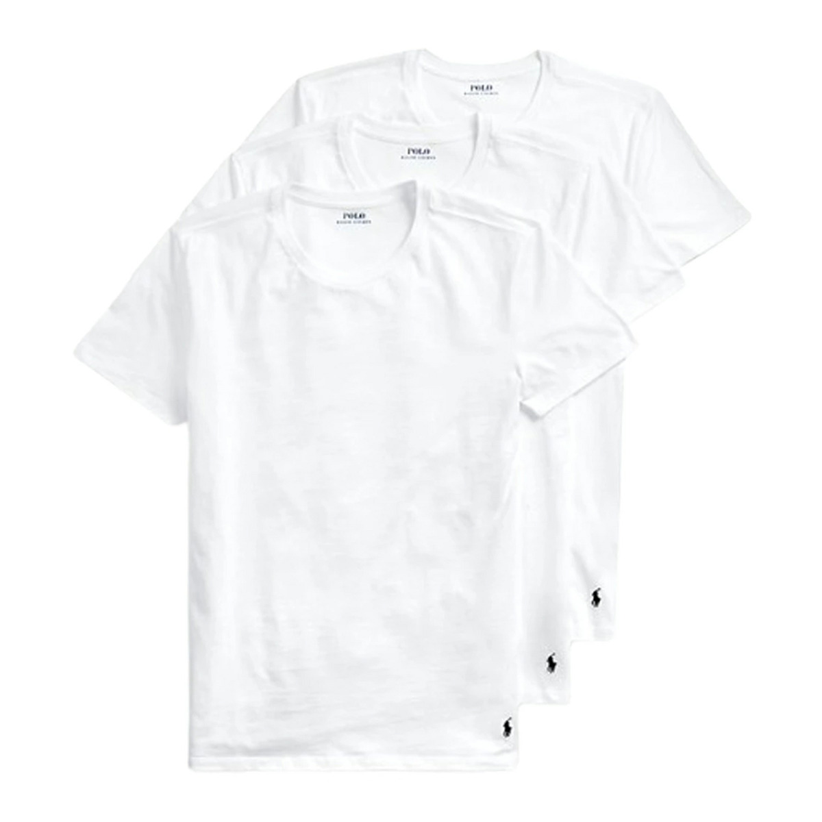 ポロ ラルフローレン POLO Ralph Lauren Tシャツ クルーネック クラシックフィット 半袖 3枚組 セット アソート インナー 肌着 下着 NCCNP3 WHD メンズ ホワイト