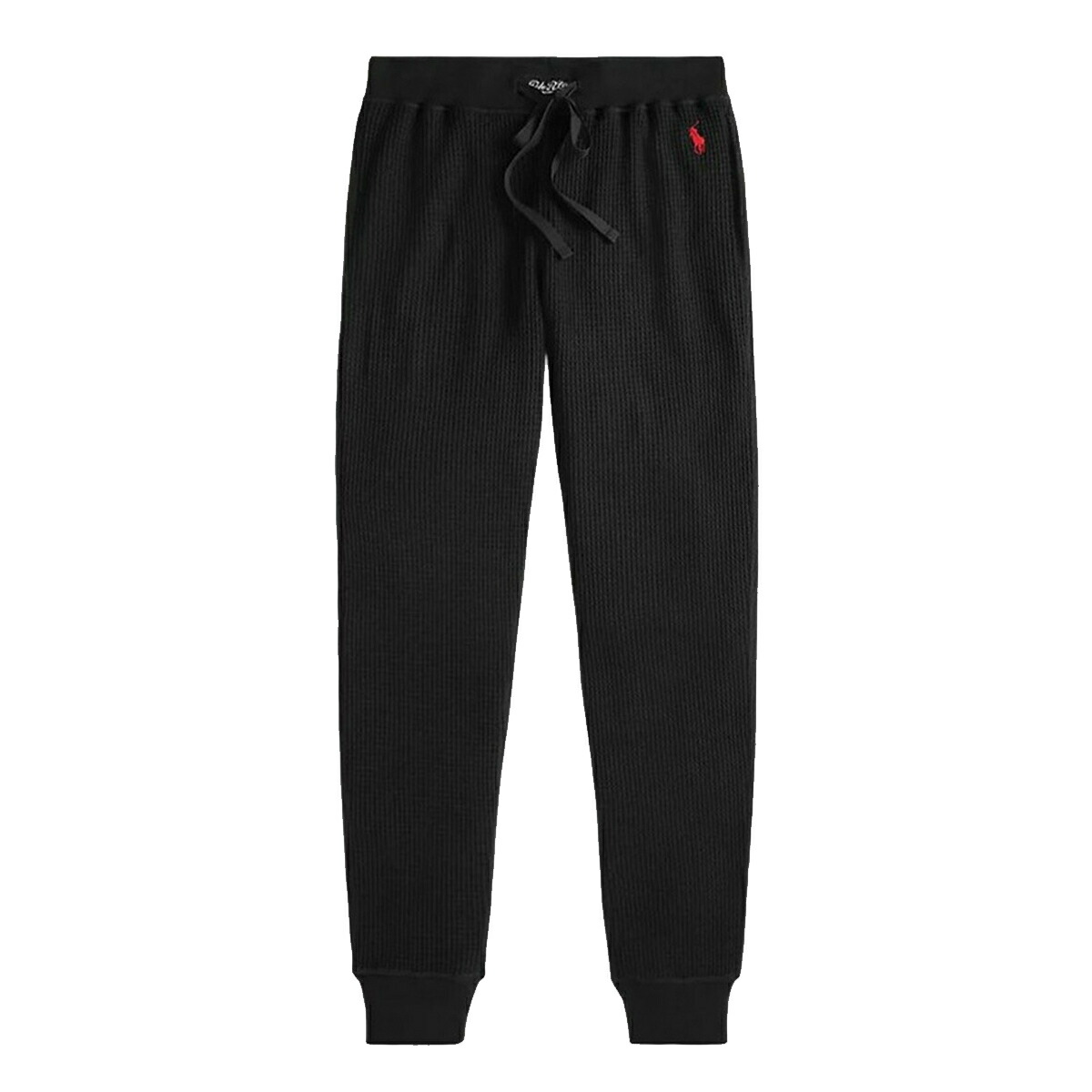 ラルフローレン Ralph Lauren ジョガーパンツ ワッフル生地 コットン ロゴ ルームウェア パジャマ スリープパンツ リラックス インナー POWPJR メンズ ブラック+レッド|Salada Bowl-おしゃれブランド通販