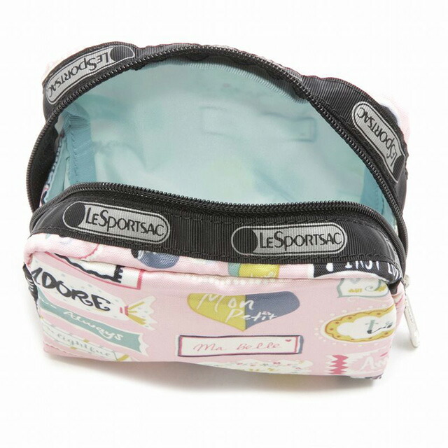 Salada Bowl Lesportsac Including Cosmetic Case Pouch レスポートサック Lesportsac レスポ コスメポーチ ポーチ 化粧ポーチ スクエアコスメティック Square Cosmetic スウィートトークピンク Sweet