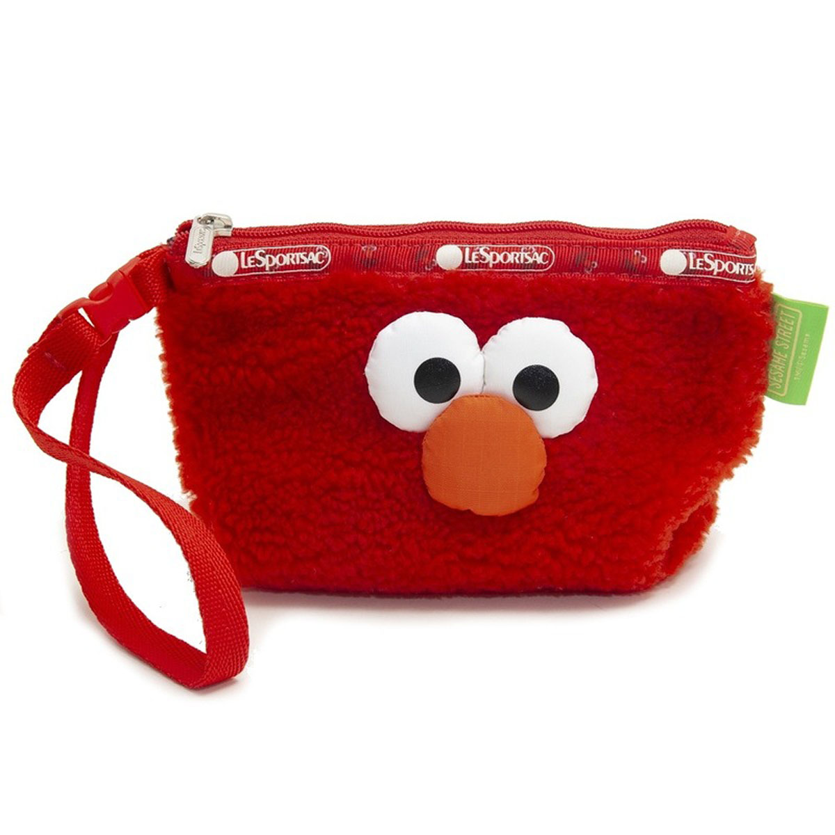 レスポートサック Lesportsac 手提 3627 G759 Small Cosmetic Wristlet スモールコスメティックリストレット 飾付けるポーチ マルチポーチ Elmo エルモ セサミ表通二人三脚 レスポ セサミ Sesami Street キャラ コスメポーチ マルチ実例 小物入れ メイクポーチ ミニ