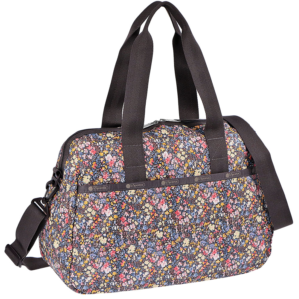 レスポートサック Lesportsac 花柄 バッグ Harper ショルダーバッグ ボストンバッグ Lesportsac 3356 F093 Harper Bag ハーパーバッグ Festivities 花柄 マルチカラー Salada Bowl おしゃれブランド通販レスポ 斜め掛け 斜めがけ 肩掛け ミニボストン ブランド 人気 軽い