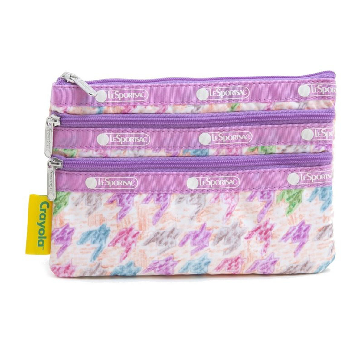 レスポートサック Lesportsac ポーチ コスメポーチ マルチケース 7158 G785 3 Zip Cosmetic スリージップコスメティック Crayon Box Check クレヨラ コラボレーション Lojascarrossel Com Br