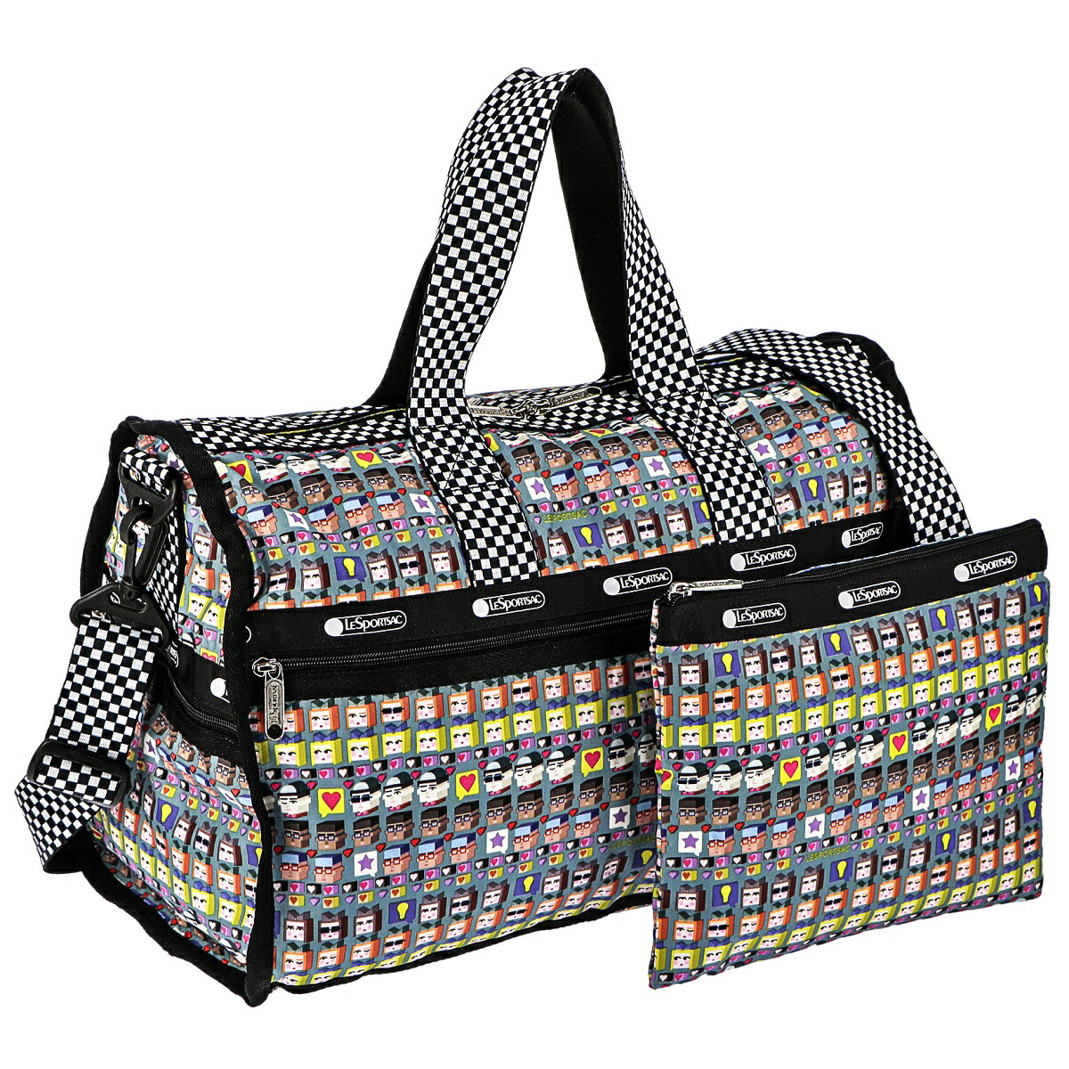 レスポートサック LeSportsac バッグ ボストンバッグ ミニボストンバッグ ショルダーバッグ 7184 E313 MEDIUM  WEEKENDER ミディアムウィークエンダー TOOMORROW マルチカラー 日本メーカー新品