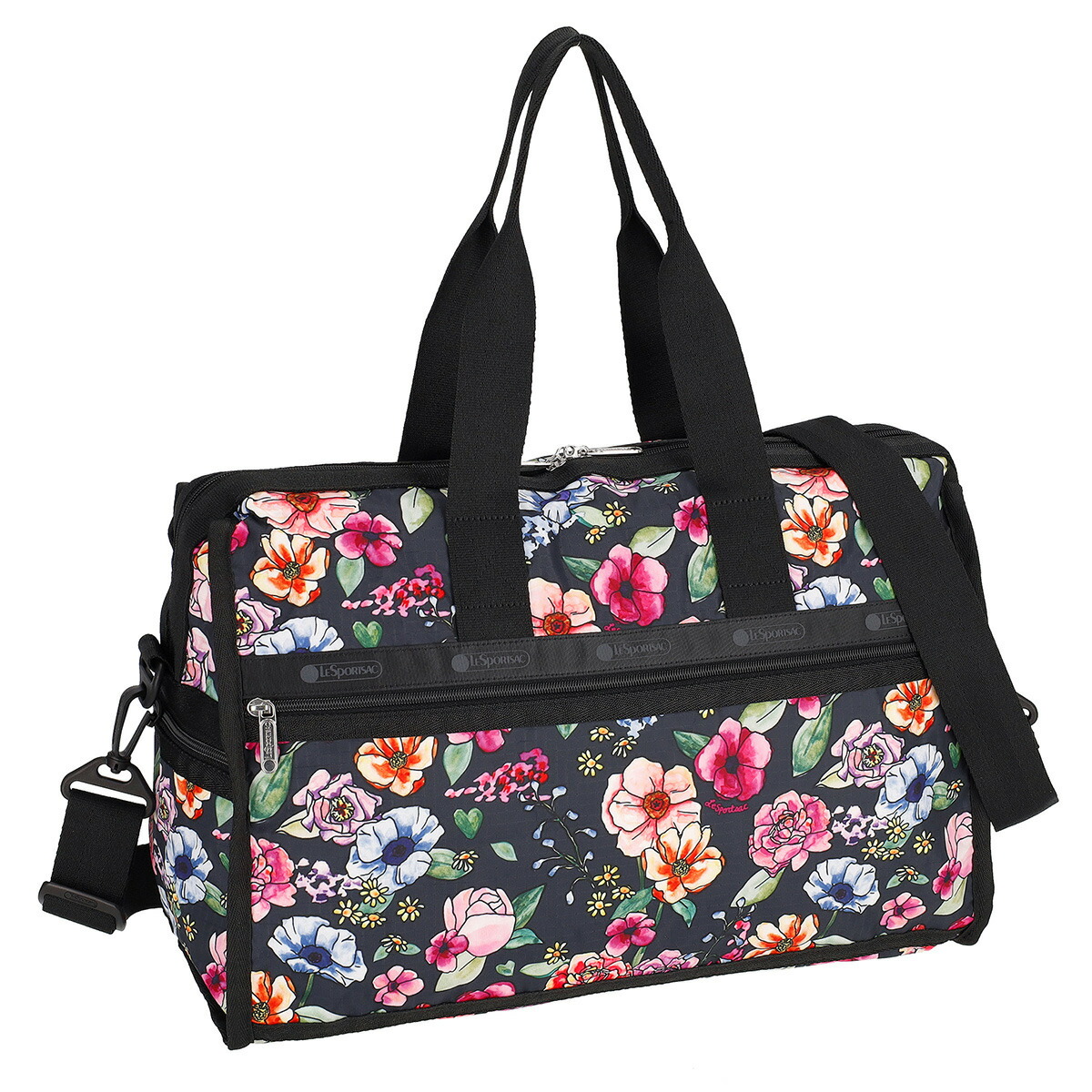 楽天市場】レスポートサック LeSportsac バッグ ボストンバッグ ショルダーバッグ 4319 F655 DELUXE LG WEEKENDER デラックス  ラージ ウィークエンダー MOONLIT GARDEN ブラック系マルチ : Salada Bowl-おしゃれブランド通販