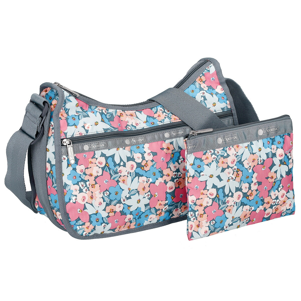 レスポートサック LeSportsac バッグ 斜めがけバッグ ショルダーバッグ 7520 F666 CLASSIC HOBO クラシックホーボー SUNNY ISLE FLORAL ブルー系マルチ