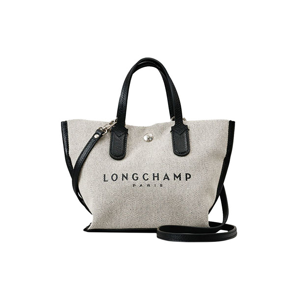 ロンシャン LONGCHAMP バッグ ハンドバッグ ショルダーバッグ 斜めがけショルダーバッグ 10259 HSG 037 ESSENTIAL TOI エッセンショナル トワ SAC A MAIN XS レディース ブラック+ベージュ｜Salada Bowl-おしゃれブランド通販