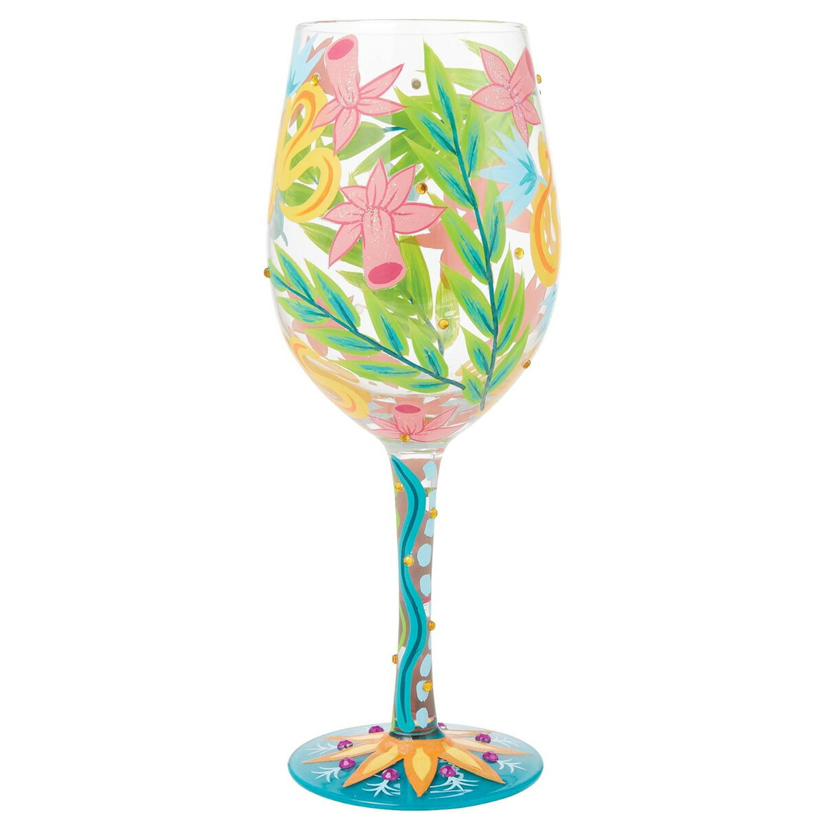 ロリータ LOLITA グラス ワイングラス 食器 コップ 6015414 WINE GLASS FASHION FLORALS ファッション フローラルズ マルチカラー