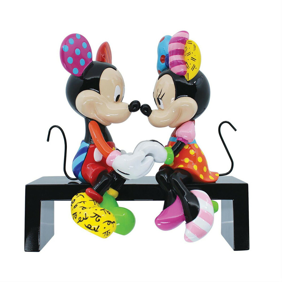 ロメロ ブリット Romero Britto ディズニー バイ ブリット Disney by Britto ミッキー＆ミニー ラブフィグ 置物 フィギュア 人形 6016311 ミッキーマウス ミニーちゃん インテリア