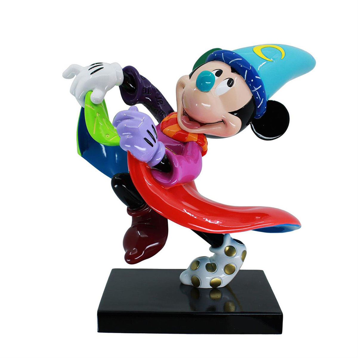 【百貨店SALE客体商いもの】ロメロ ブリット Romero Britto ウォルトディズニー バイ ブリット Disney by Britto 幻想曲 ソーサラー パディ 飾りつけ 図形 あやつり人形 6017586 ミッキーマウス 室内装飾