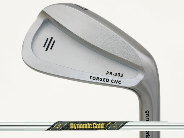 Grindworks (グラインドワークス) PR-202 Forged CNC アイアン 5-Pw　Dynamic Gold MID 115シャフト