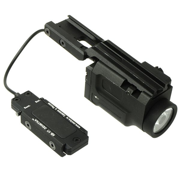 SOTAC ZENIT 2P-KLESH タイプ フラッシュライト、B-9AK タイプ レール 、KV-1P タイプ リモートスイッチ セット ブラック
