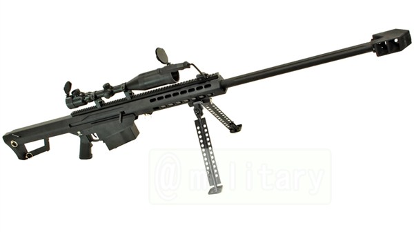 ★メーカー協賛★SnowWolfフェア！　SNOW WOLF バレットM82A1 (対物ライフル) 電動ガン スコープセット BARRETT FIREARMS ライセンス刻印ver ブラック