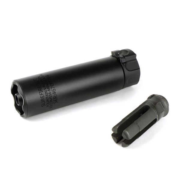 5KU SF SOCOM556-MINI2 タイプ サプレッサー & ハイダー (14mm逆ネジ) ブラック